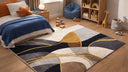 kids room with colourful rug
