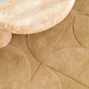 Modern Geometric Hand Tufted Wool Rug in Soft Beige