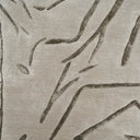 Abstract Linework Hand Tufted Wool Rug in Soft Stone Grey
