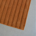 Sculpted Arch Hand Tufted Wool Shape Rug in Warm Caramel