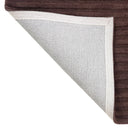 Sculpted Arch Hand Tufted Wool Shape Rug in Dark Mocha