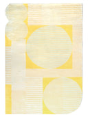 Pastel Geometric Hand-Knotted NZ Wool Rug