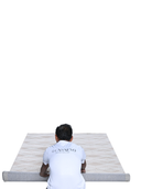 Jacquard Woven Dhurrie Rug Geometric Pattern in Neutral Tones