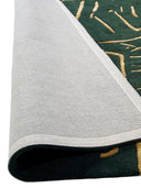 backing of hand tufted wool rug