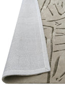 linework tufted wool rug backing