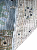 hand knotted rug back side