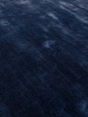 Carnaby Ink Blue Luxury Hand Tufted Viscose Area Rug