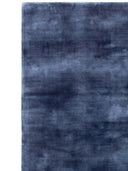 Carnaby Ink Blue Luxury Hand Tufted Viscose Area Rug