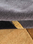 close up of tufted wool rug