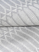 close up of a flat woven rug