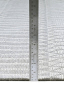 grey flat woven rug pile height