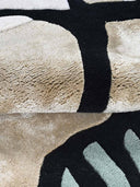 Close-up of a textured wool rug