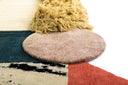 wool wall art rug close up