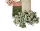 hand-knotted wall art rug close up