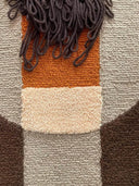 textured wool wall rug art
