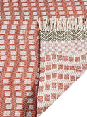 woven rug front and back view