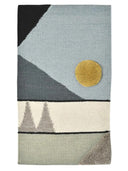 horizon geometric wall rug art