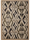 Illusion Geometric Hand Tufted Wool & Viscose Rug