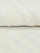 close up of textured white rug