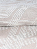 pattern flat woven wool rug close up