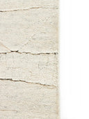 beige runner rug close up