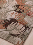 Abstract Floral Hand-Tufted Viscose & Wool Rug