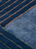 Midnight Geometry Hand Tufted Viscose & Wool Rug