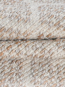 woven wool and jute rug close up