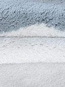 close up of a wool rug
