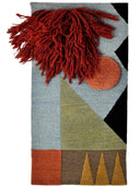 hand knotted decorative wall rug