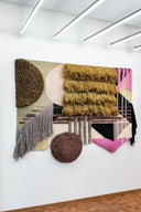 Sienna Hand Knotted Wool Wall Rug Art