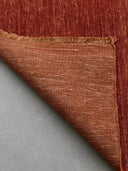 Solid Chestnut Handloom Wool Rug