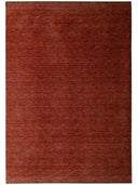 Solid Chestnut Handloom Wool Rug