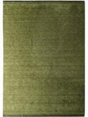 green handloom wool rug