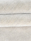 white wool rug close up