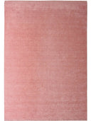minimal pink handloom wool rug