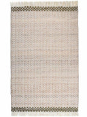 Textured area rug with a geometric pattern