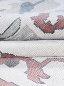 hand knotted rug close up